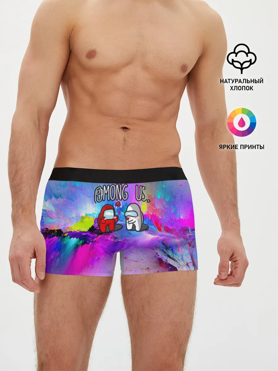 Мужские трусы боксеры / Among Us love