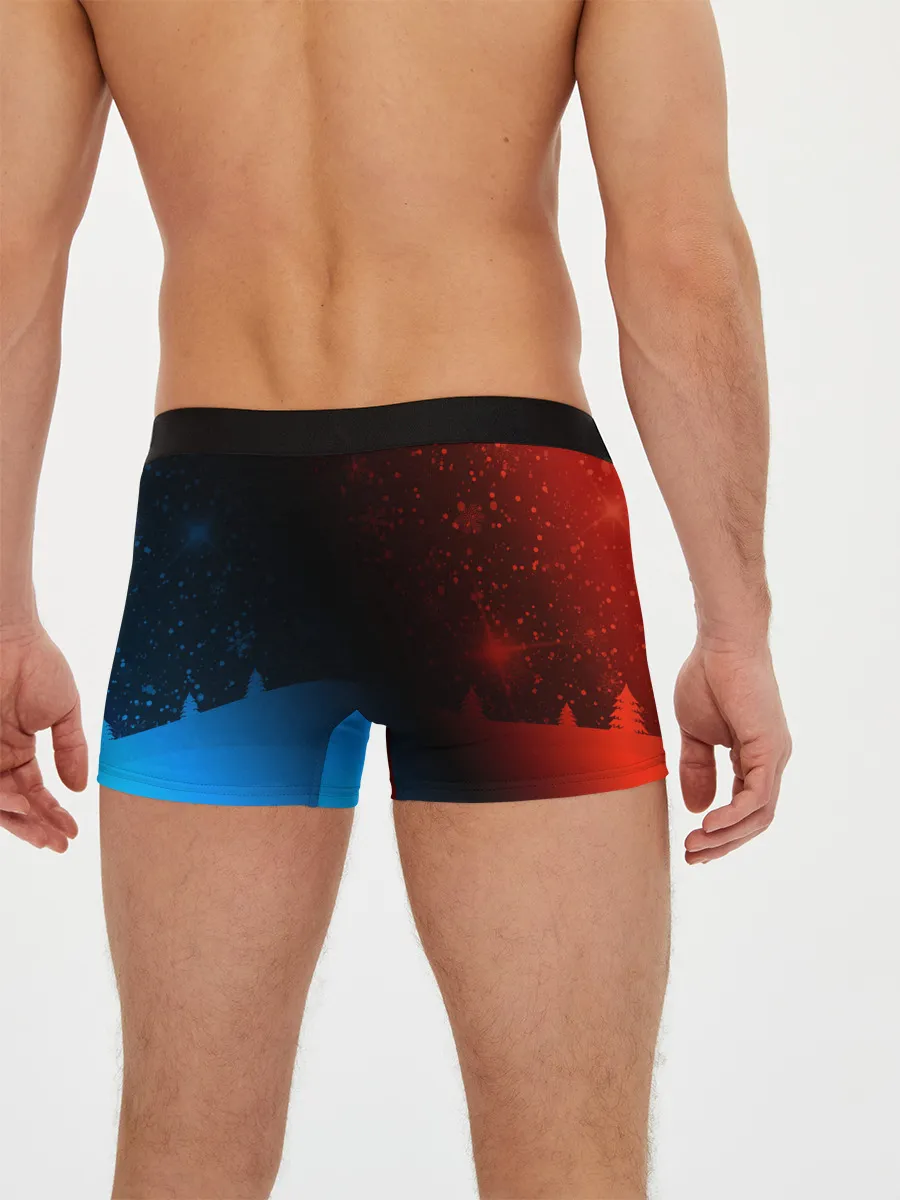 Мужские трусы боксеры / BMW - Снежный