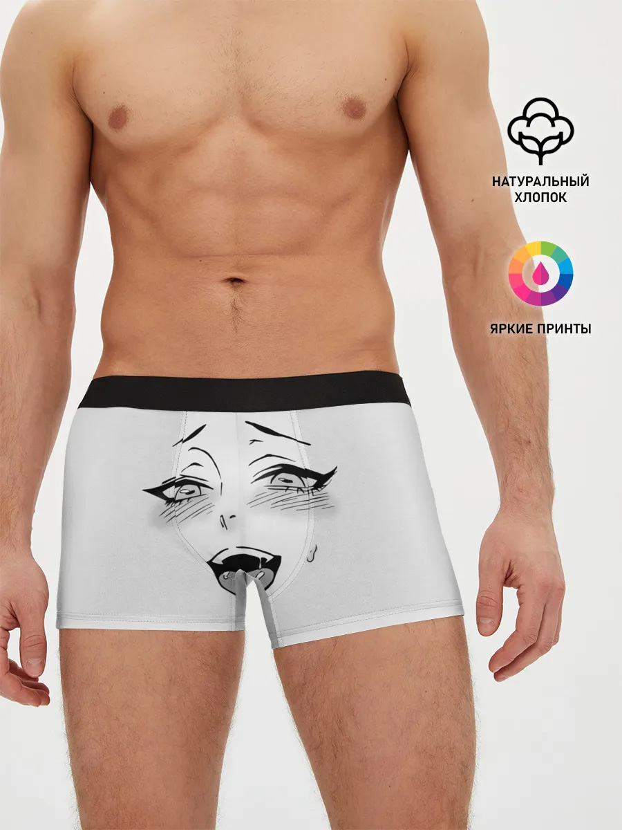 Мужские трусы боксеры / Ахегао личико