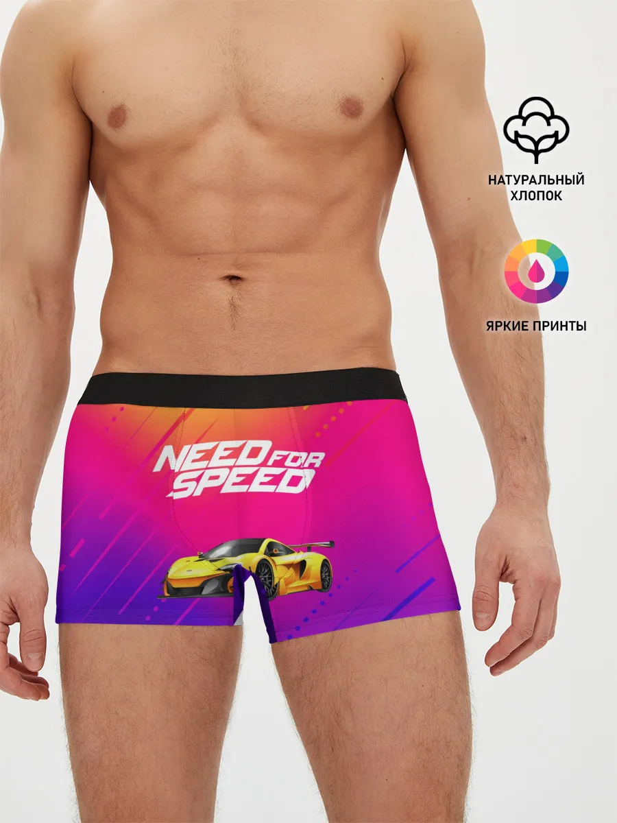 Мужские трусы боксеры / NEED FO SPEED