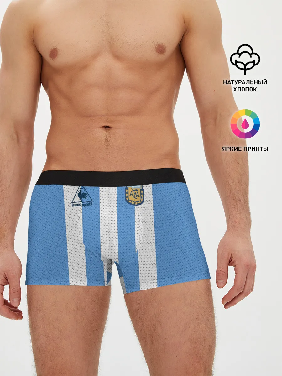 Мужские трусы боксеры / Джерси Марадоны с автографом