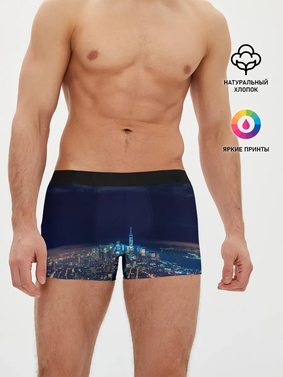Мужские трусы боксеры / Ночной город