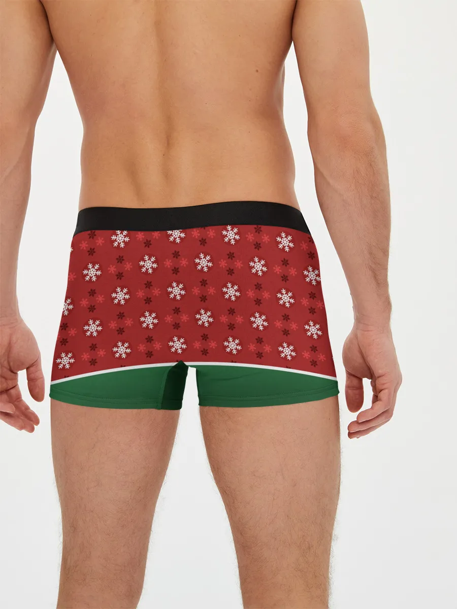 Мужские трусы боксеры / Пингвин. Новый год