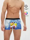 Мужские трусы боксеры / НОВОГОДНИЙ ПИКАЧУ