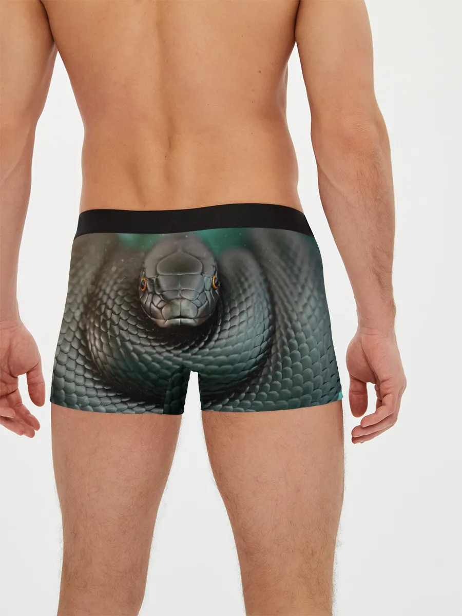 Мужские трусы боксеры / Чёрная мамба