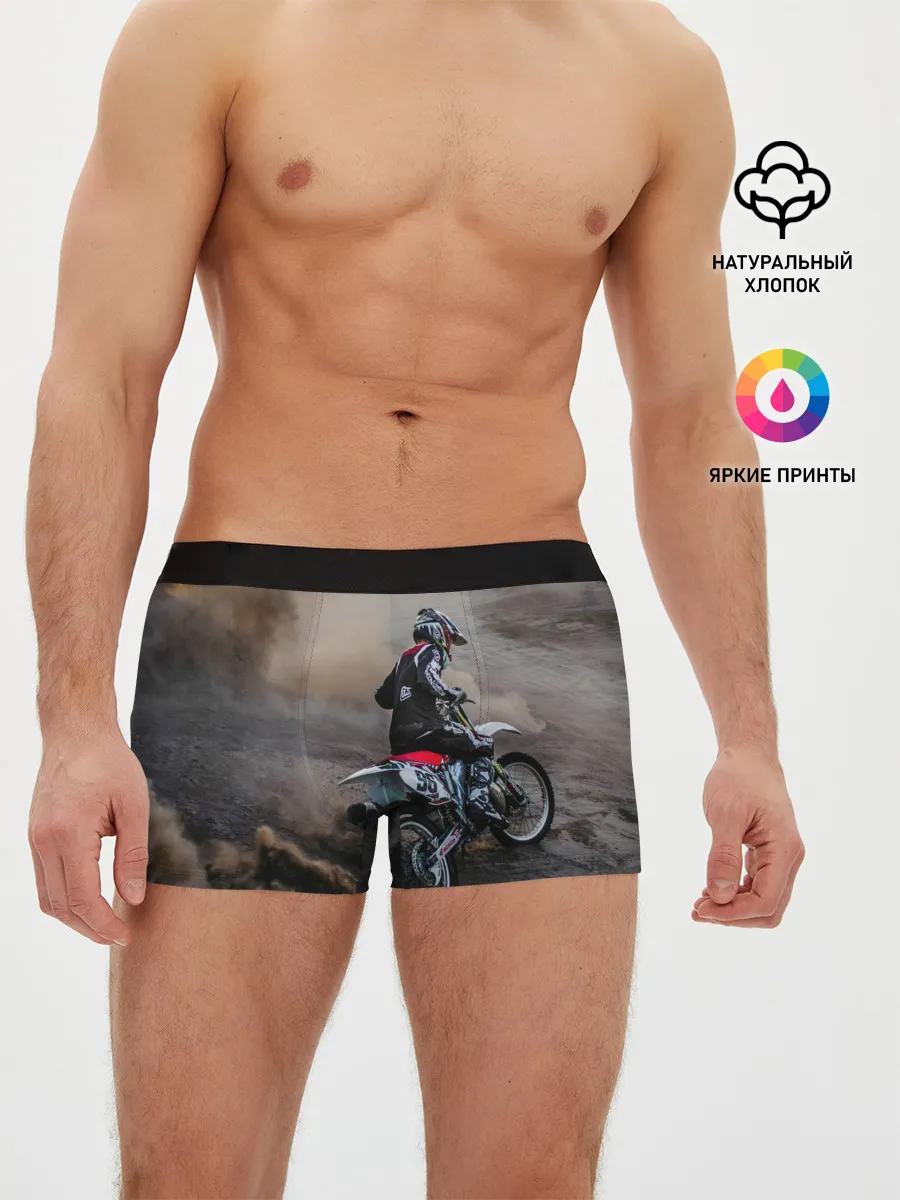 Мужские трусы боксеры / Душа питбайкера