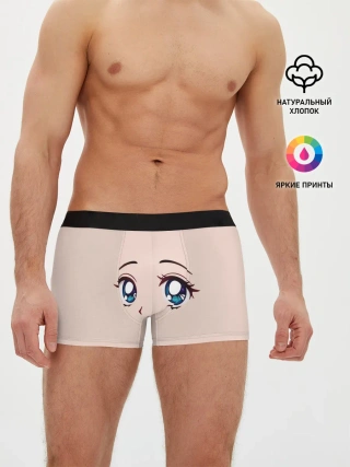 Мужские трусы боксеры / Surprised anime face