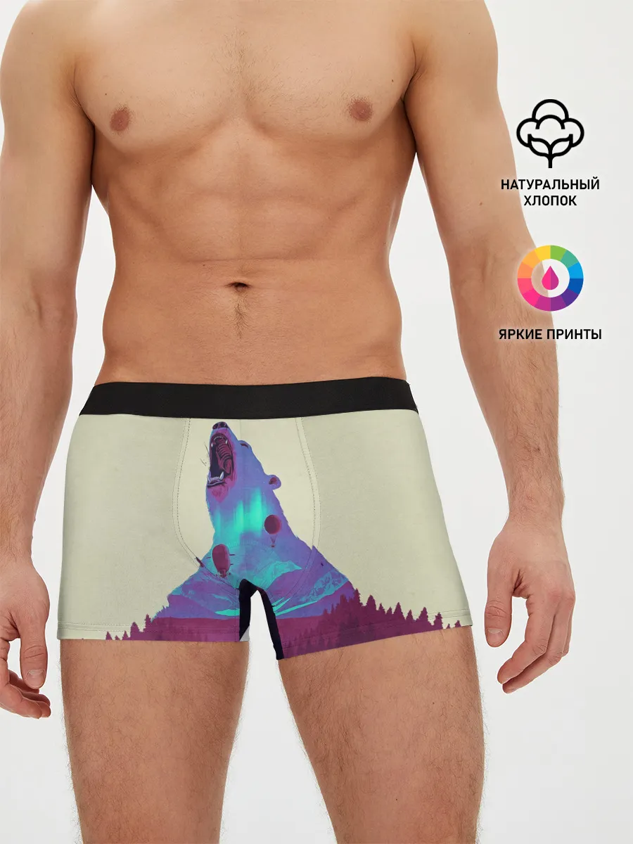 Мужские трусы боксеры / Armored bear