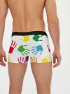 Мужские трусы боксеры / Цветные ладошки - Детский узор