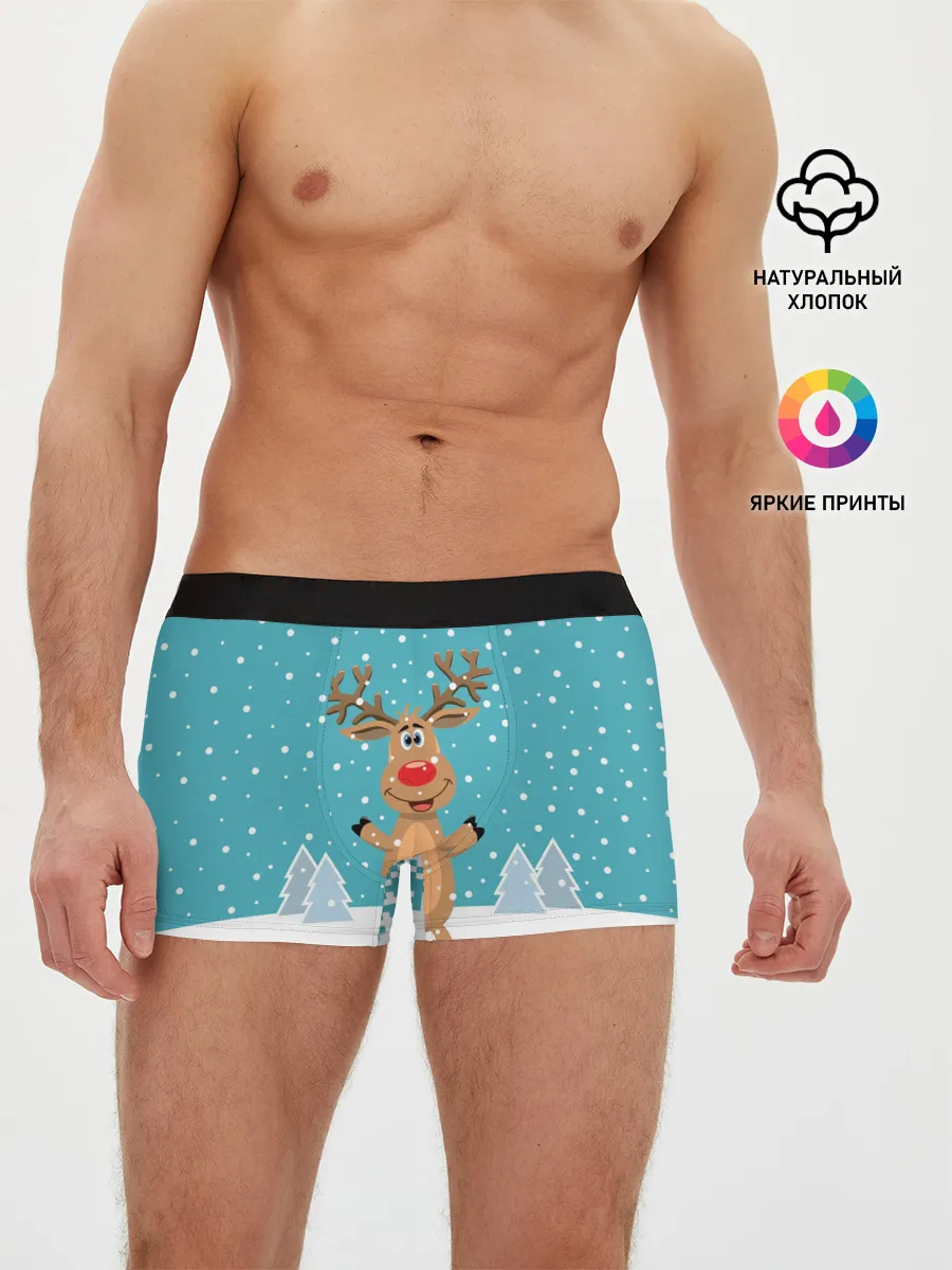 Мужские трусы боксеры / Иди, обниму! - Рудольф