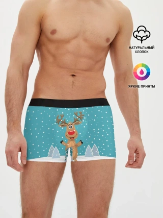 Мужские трусы боксеры / Иди, обниму! - Рудольф