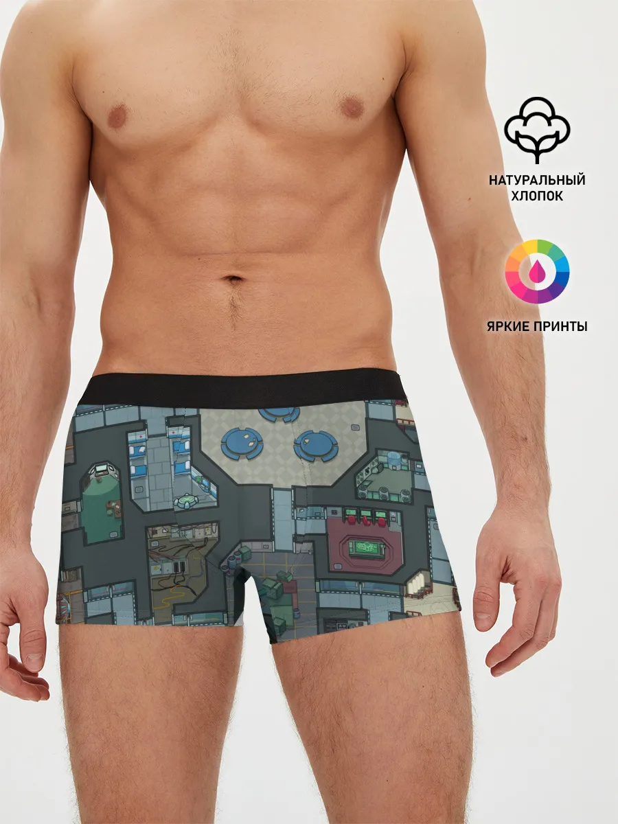 Мужские трусы боксеры / AMONG US - КАРТА