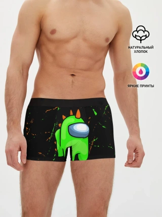 Мужские трусы боксеры / AMONG US - FORTNITE REX
