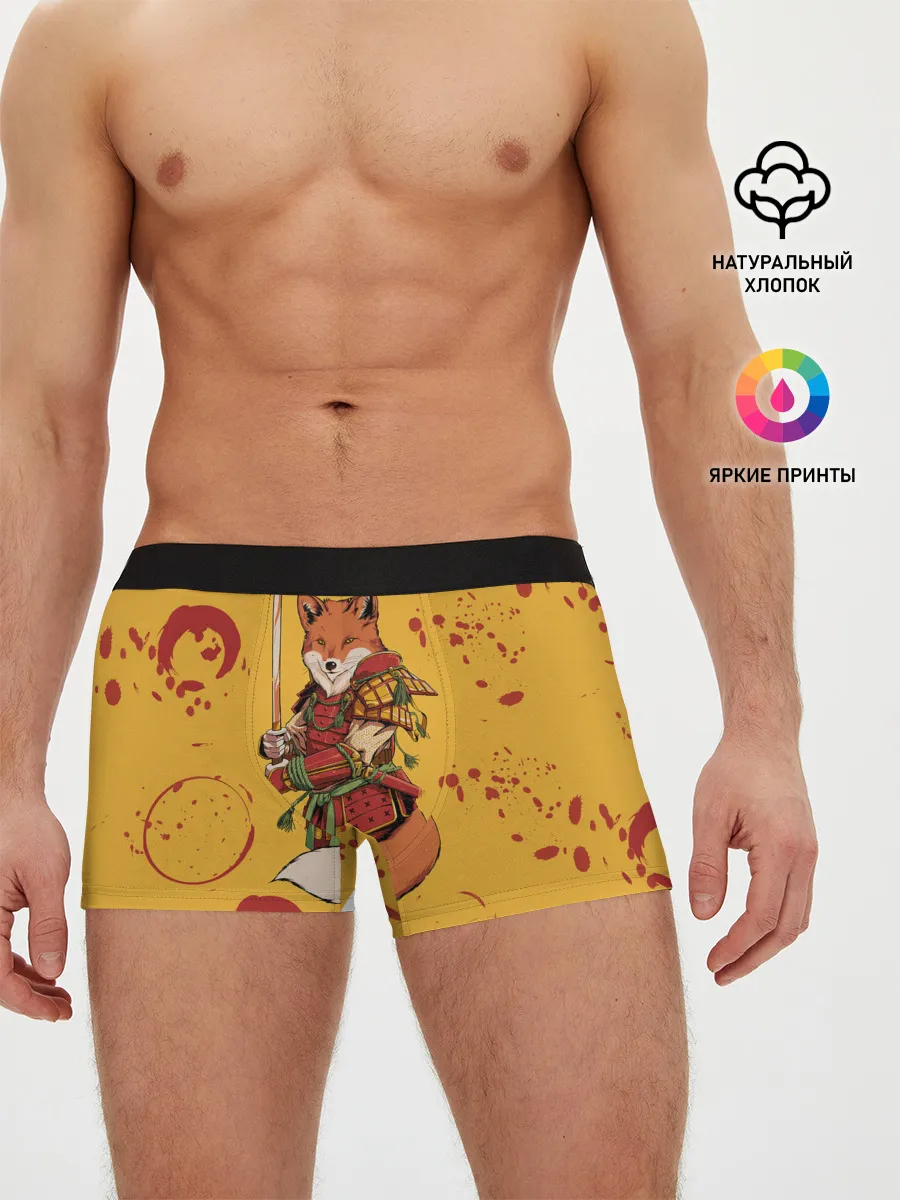 Мужские трусы боксеры / Лис Самурай