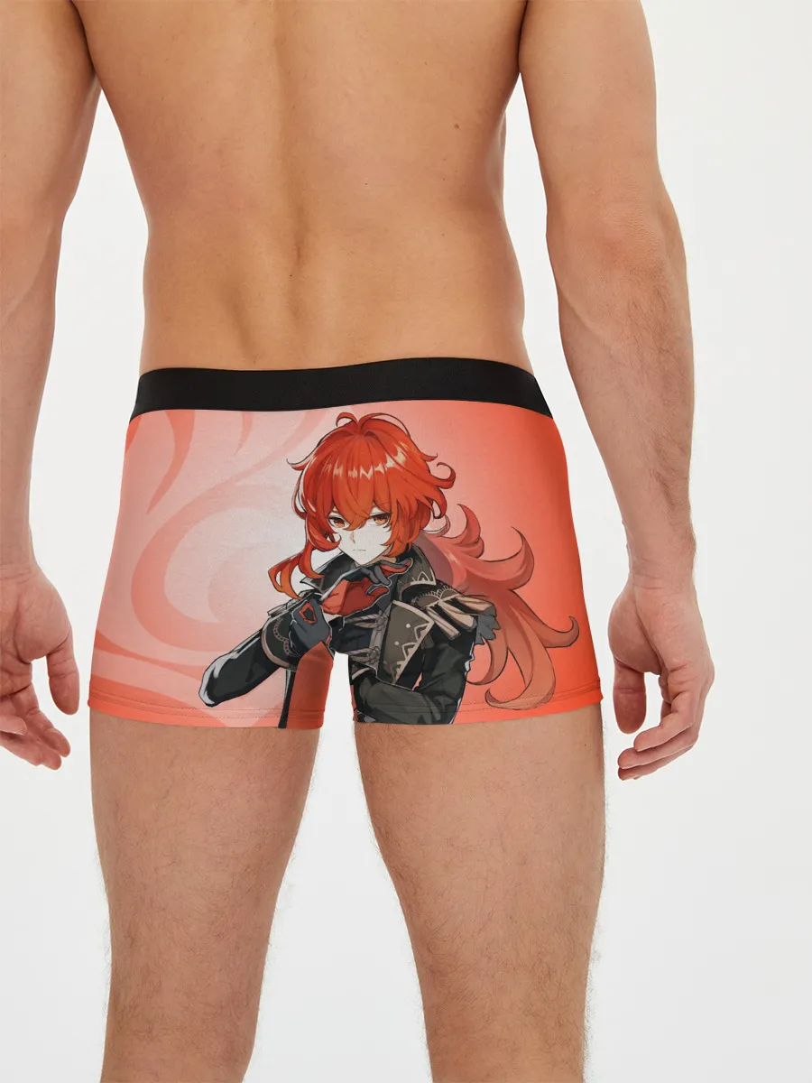 Мужские трусы боксеры / GENSHIN IMPACT, ДИЛЮК