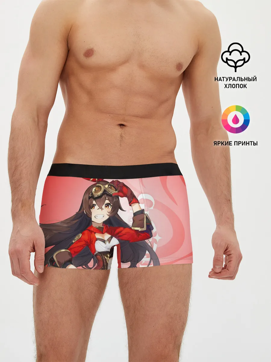 Мужские трусы боксеры / GENSHIN IMPACT, ЭМБЕР,