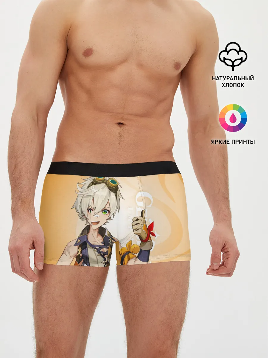 Мужские трусы боксеры / GENSHIN IMPACT, БЕННЕТ