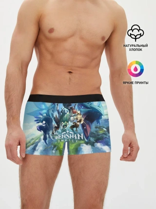 Мужские трусы боксеры / Genshin Impact