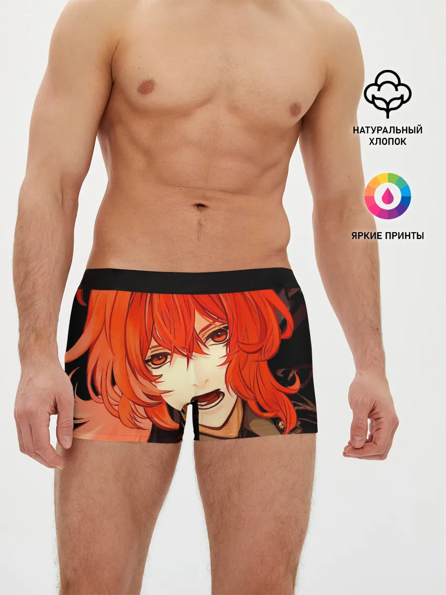 Мужские трусы боксеры / GENSHIN IMPACT DILUC