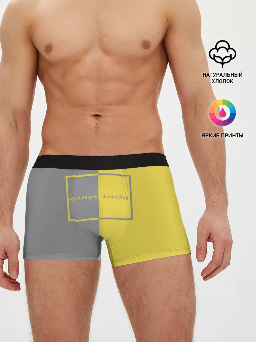 Мужские трусы боксеры / Ultimate Grey X Illuminating