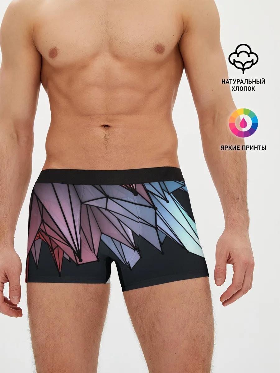 Мужские трусы боксеры / ГеометриЧеский Рисунок