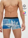 Мужские трусы боксеры / Снег