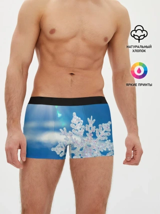 Мужские трусы боксеры / Снег