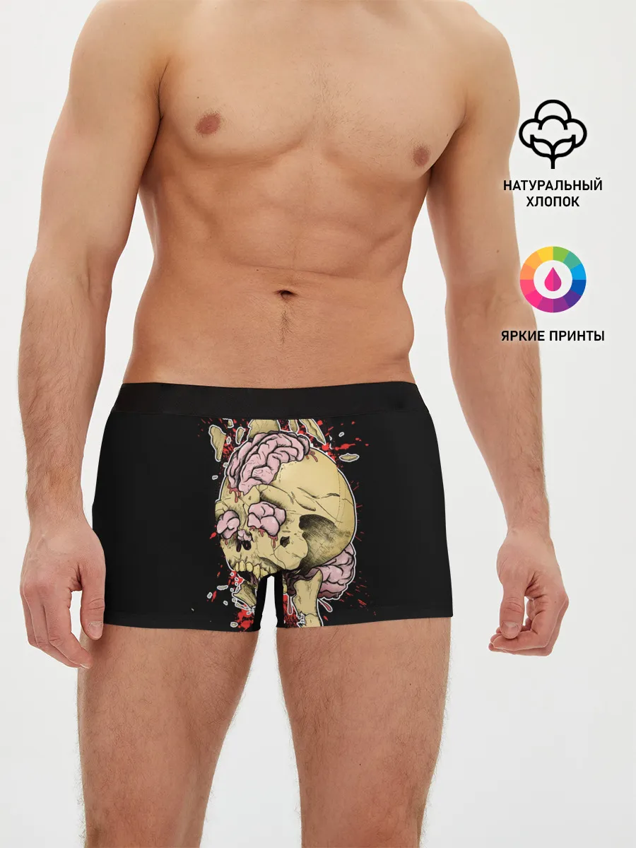 Мужские трусы боксеры / Череп