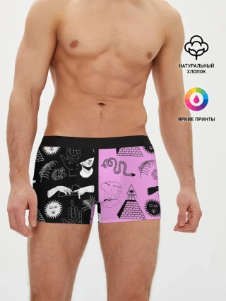 Мужские трусы боксеры / руки, статуи