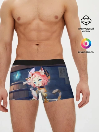 Мужские трусы боксеры / GENSHIN IMPACT