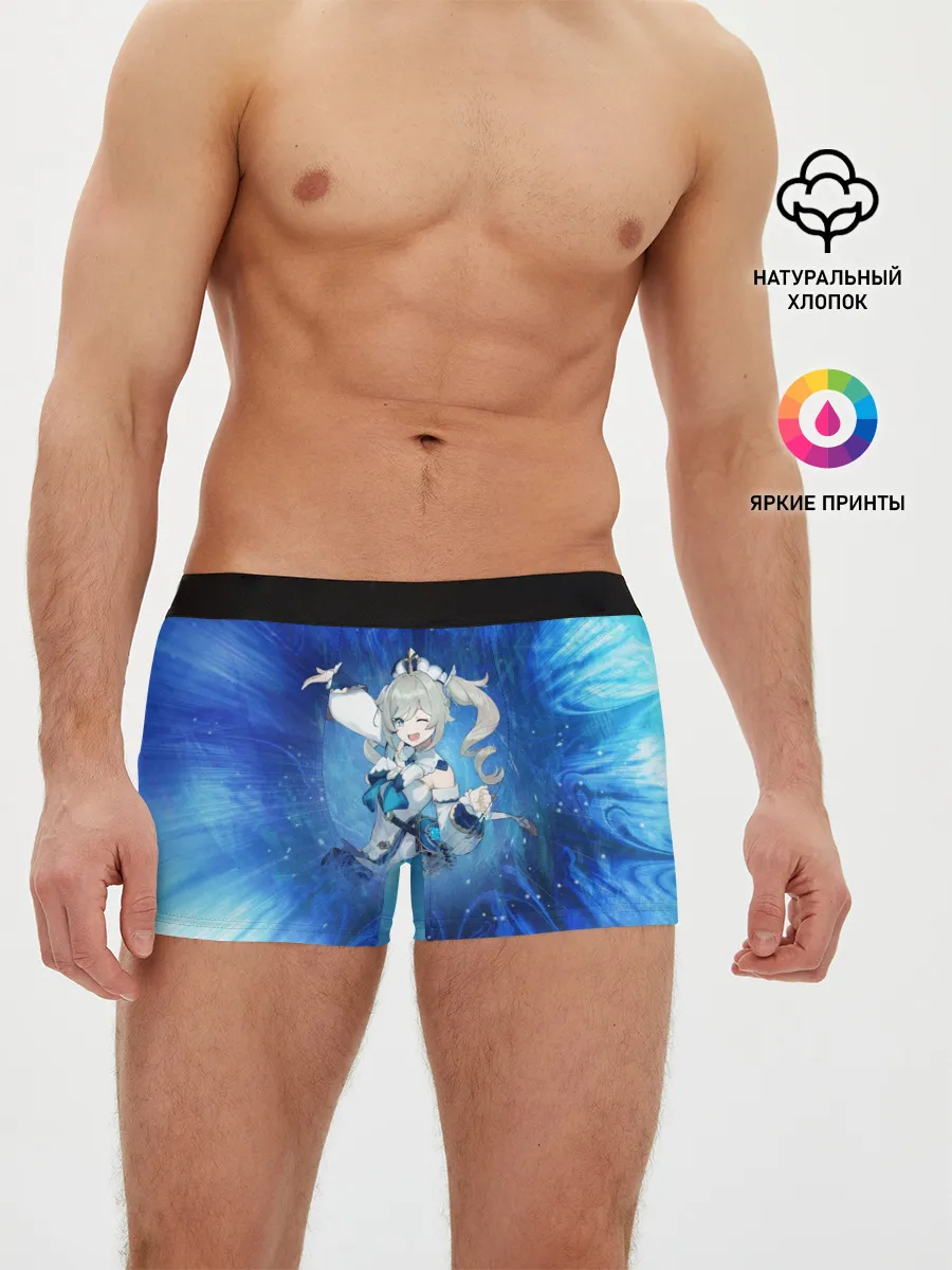 Мужские трусы боксеры / Барбара. Genshin Impact