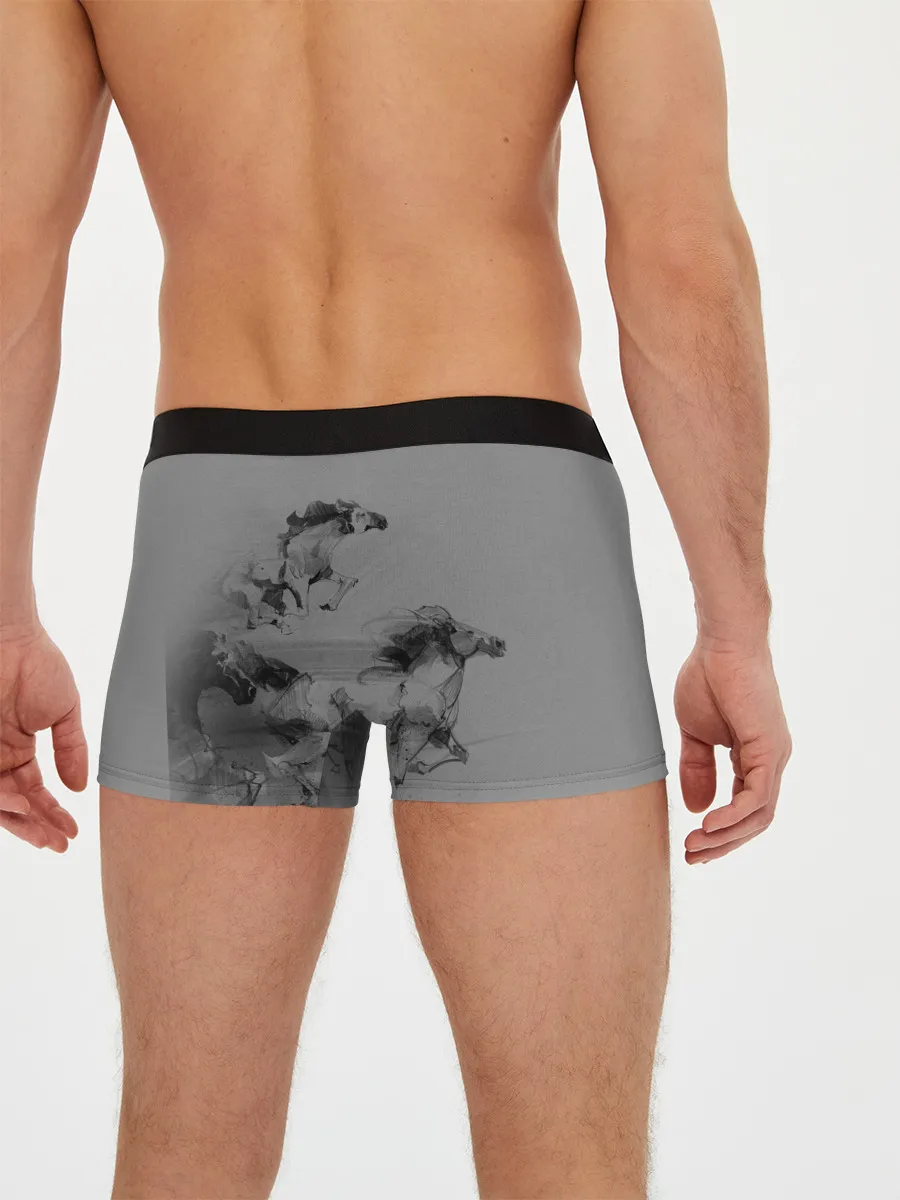 Мужские трусы боксеры / кони