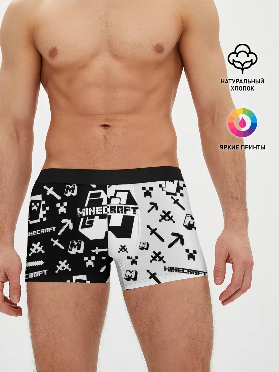 Мужские трусы боксеры / Minecraft