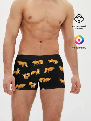 Мужские трусы боксеры / Лисы