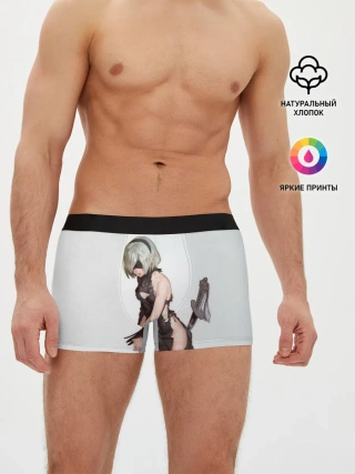 Мужские трусы боксеры / NIER AUTOMATA / 2B