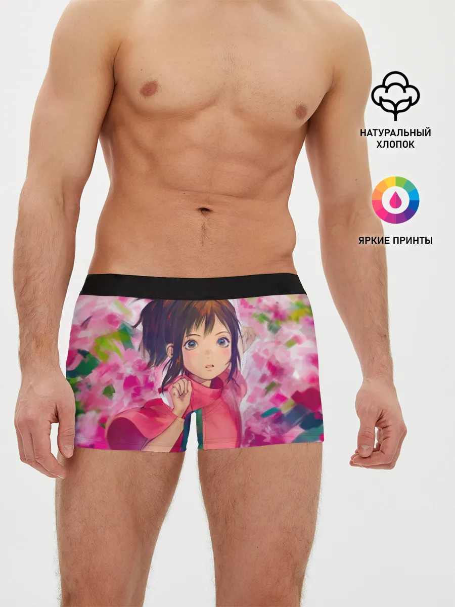 Мужские трусы боксеры / Унесенные призраками Акварель