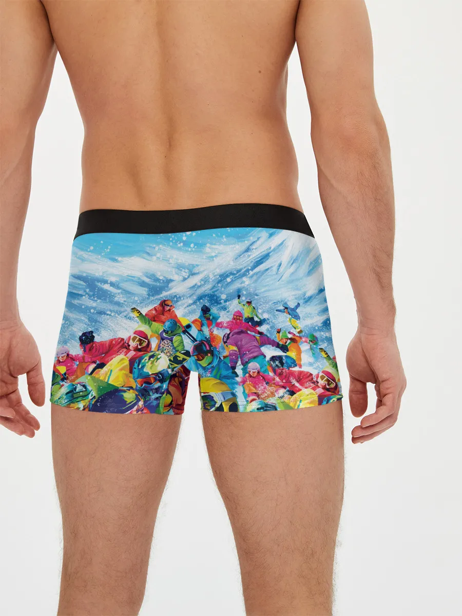 Мужские трусы боксеры / Палитра сноуборд
