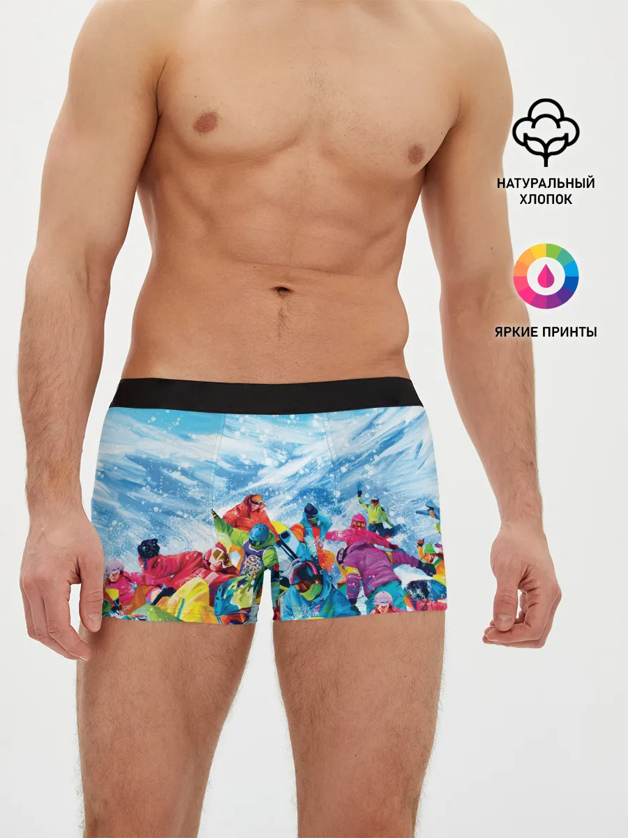 Мужские трусы боксеры / Палитра сноуборд