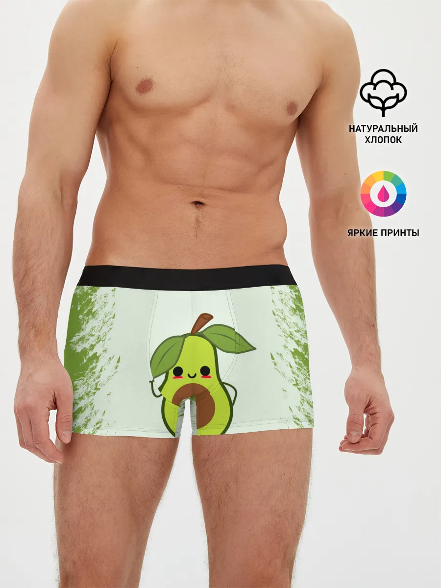 Мужские трусы боксеры / Авокадо