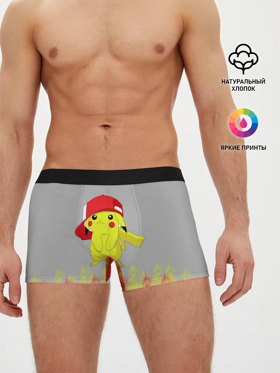 Мужские трусы боксеры / Пикачу