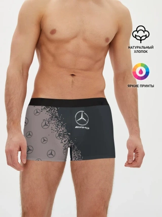 Мужские трусы боксеры / MERCEDES / МЕРСЕДЕС