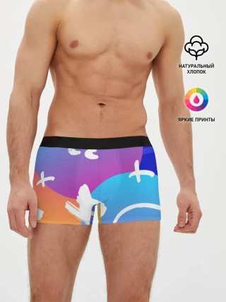 Мужские трусы боксеры / Градация цвета