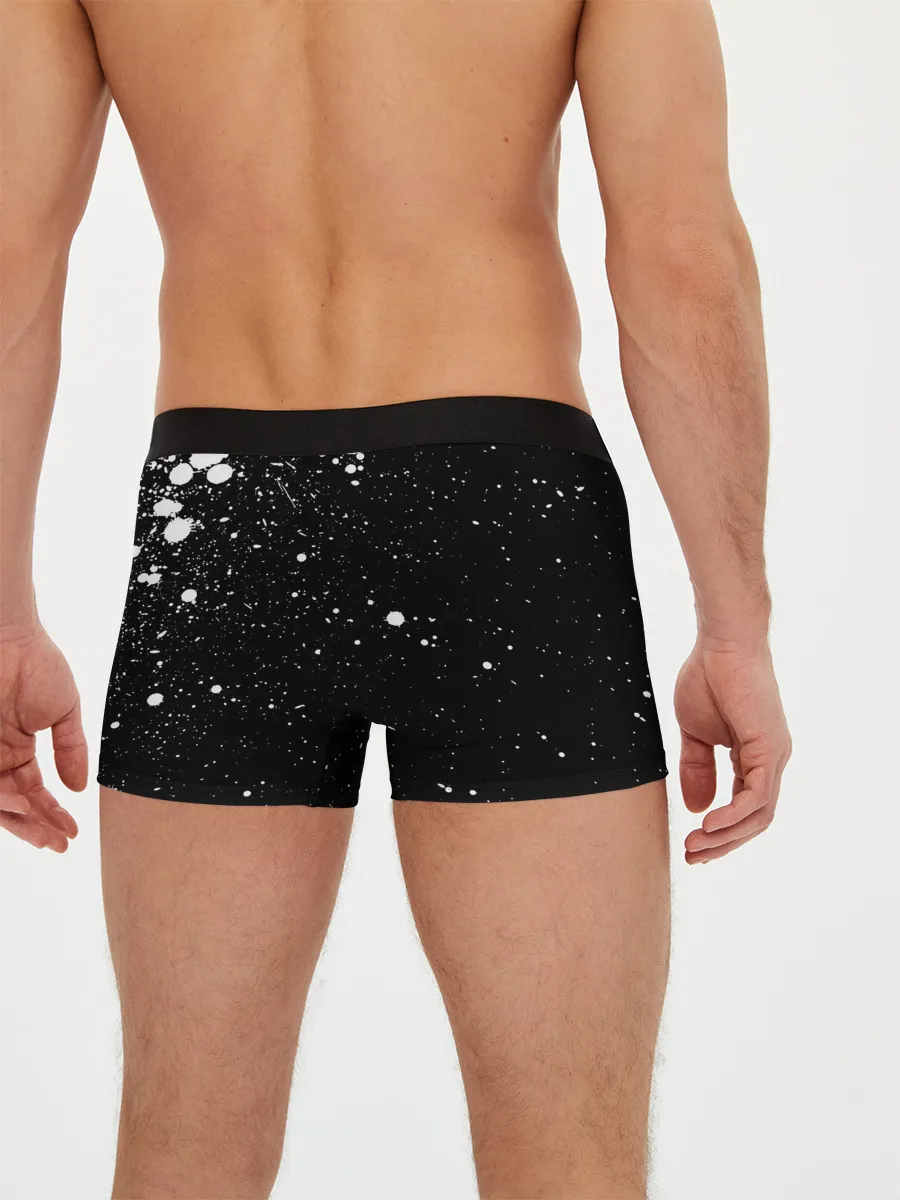 Мужские трусы боксеры / Хамон белые брызни