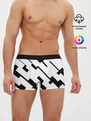Мужские трусы боксеры / ГЕОМЕТРИЯ,АБСТРАКЦИЯ,ПОЛОСЫ