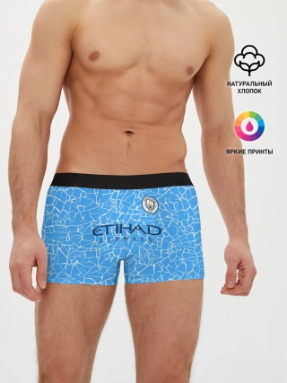 Мужские трусы боксеры / Manchester City 20/21 Home Kit