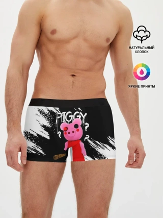 Мужские трусы боксеры / ROBLOX PIGGY - СВИНКА ПИГГИ