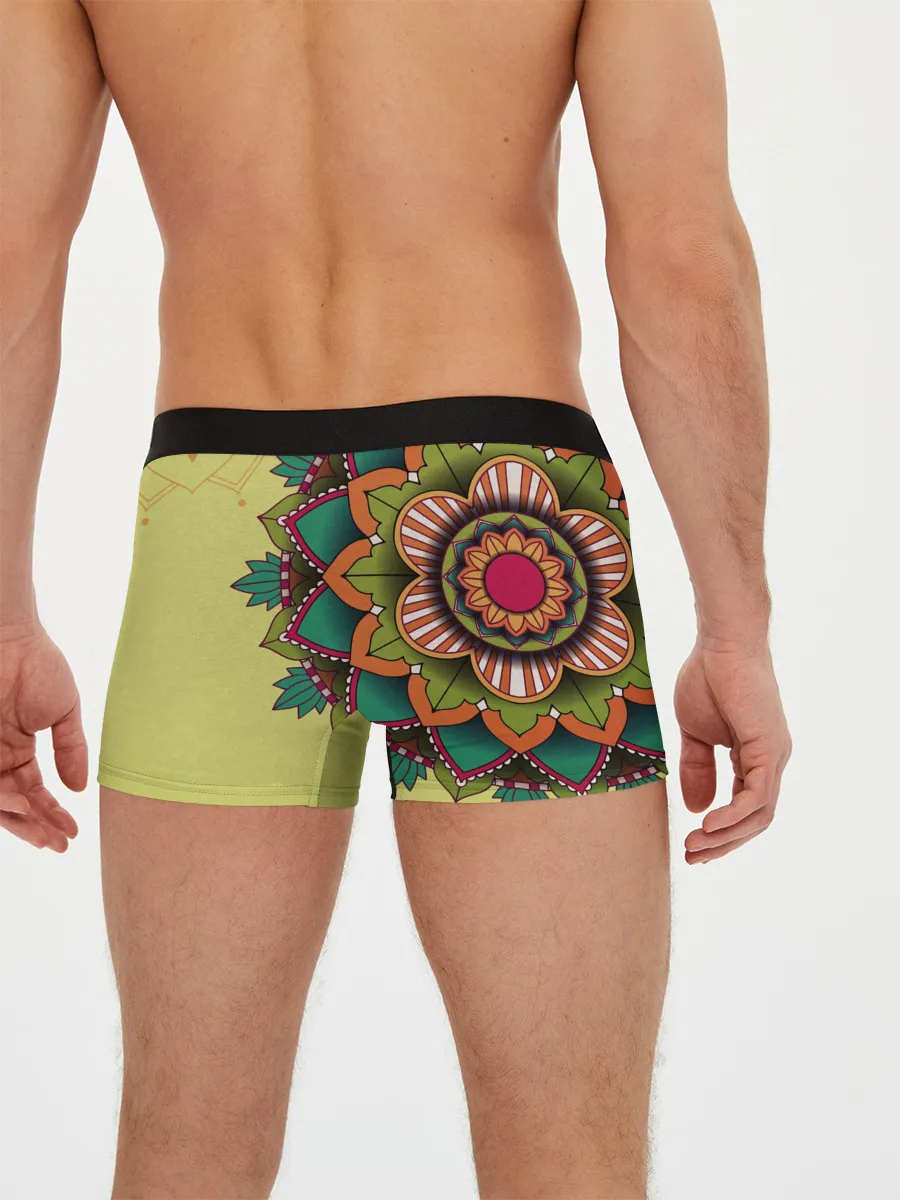 Мужские трусы боксеры / мандала узор тату