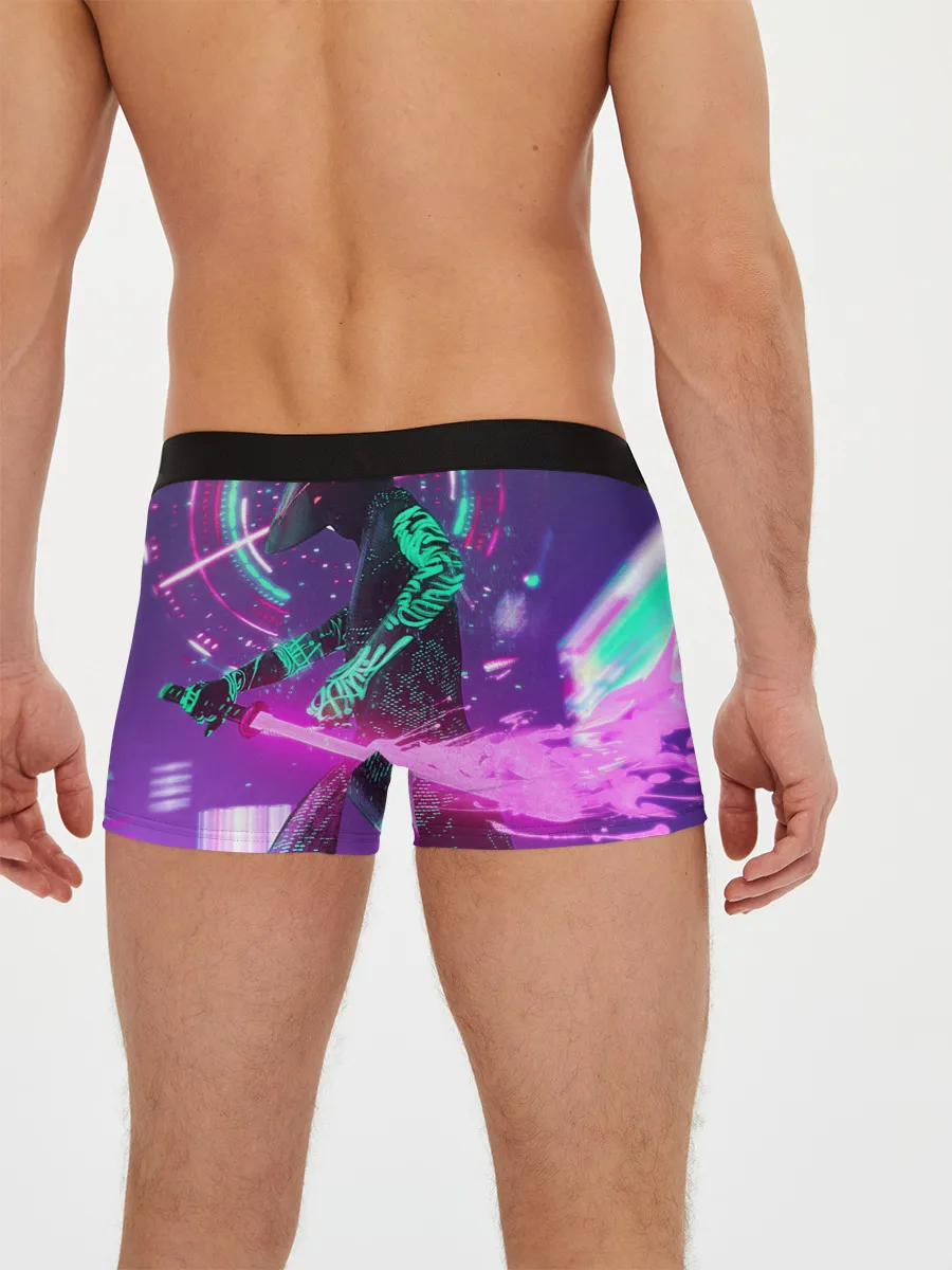 Мужские трусы боксеры / Неоновый Самурай