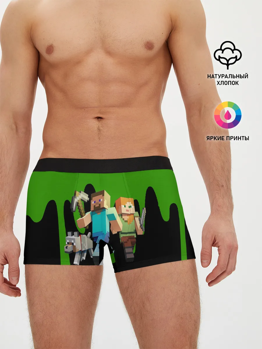 Мужские трусы боксеры / minecraft