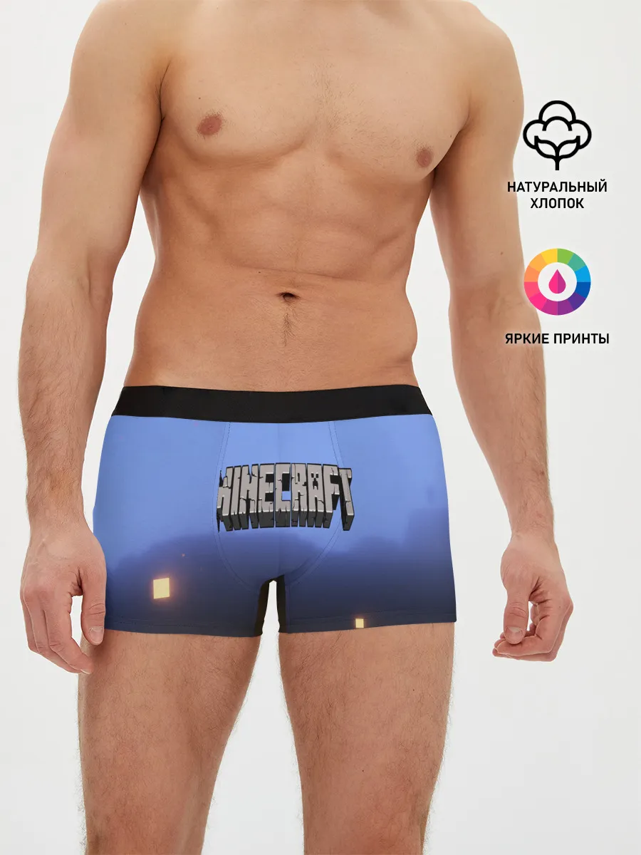 Мужские трусы боксеры / minecraft